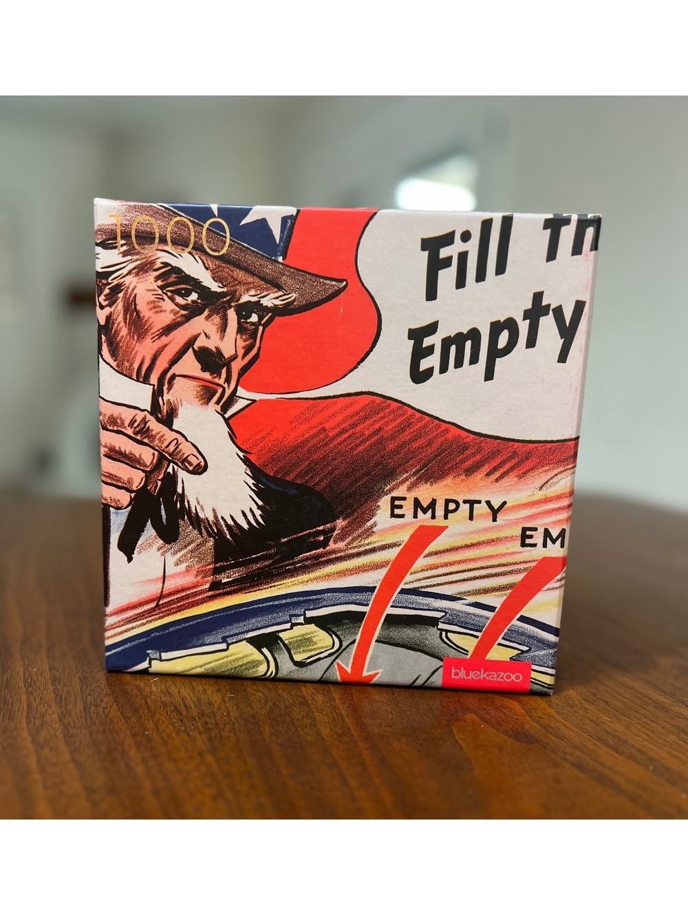 Blue Kazoo Empty Seats Jigsaw Puzzle 1000 Pc Uncle Sam Art